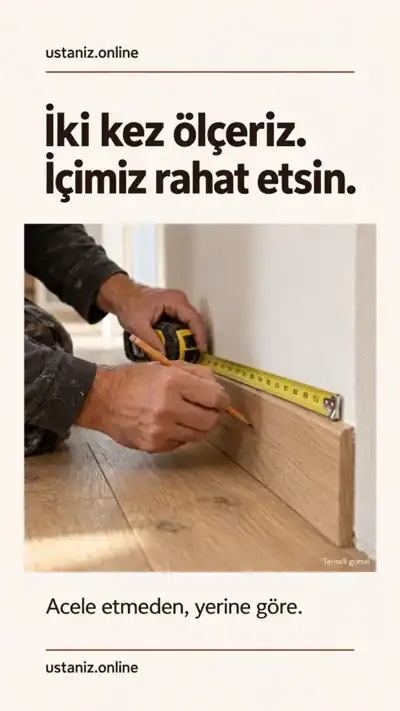 ustaniz.online ilkesi – İki kez ölçeriz. İçimiz rahat etsin.