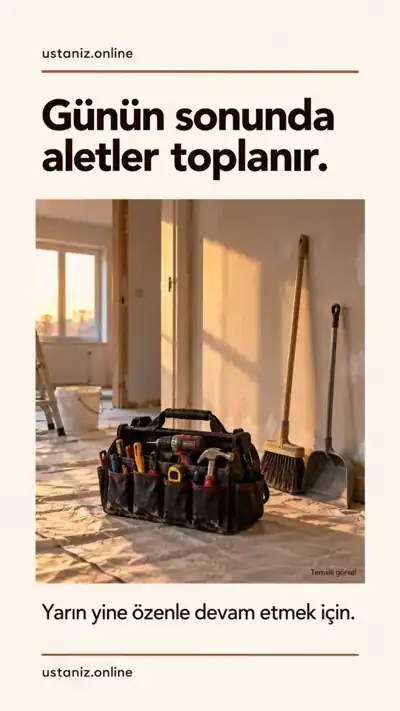 ustaniz.online ilkesi – Günün sonunda aletler toplanır.